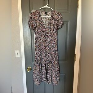 Wild Fable midi floral prairie style dress